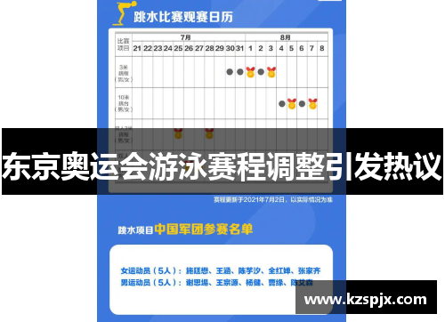 东京奥运会游泳赛程调整引发热议 东京奥运会游泳赛程调整引发热议
